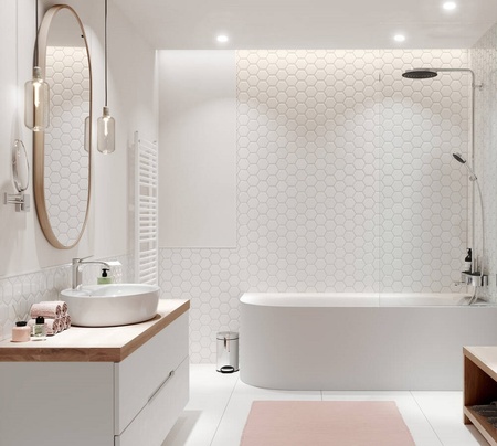 Душевая система с термостатом для ванны Hansgrohe Pulsify Showerpipe 260 1jet 24230000, хром