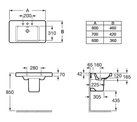 Полупьедестал Roca Khroma 337652000