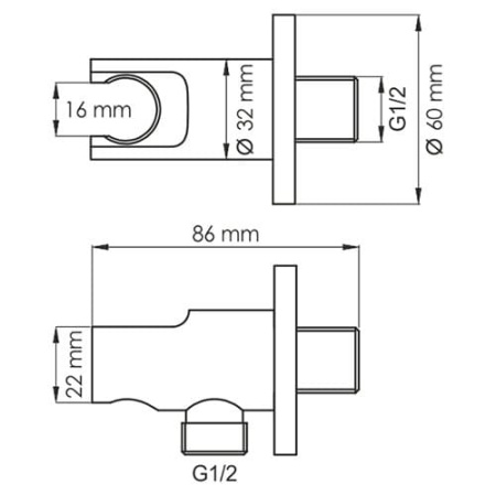 Подключение шланга WasserKRAFT Elbe A083