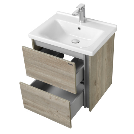 Тумба с раковиной Aquaton Стоун 60 1A2314K1SX850