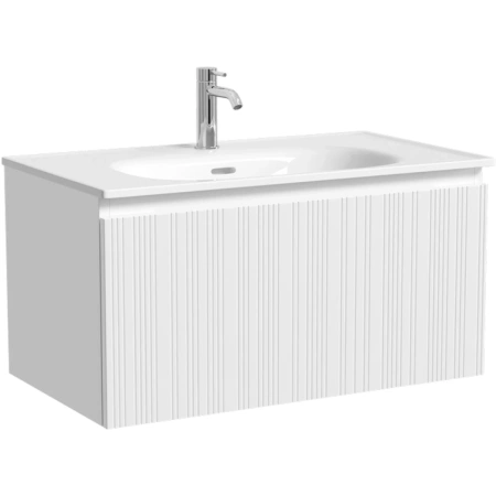 Тумба без раковины подвесная Sancos Code CD80W белый глянец