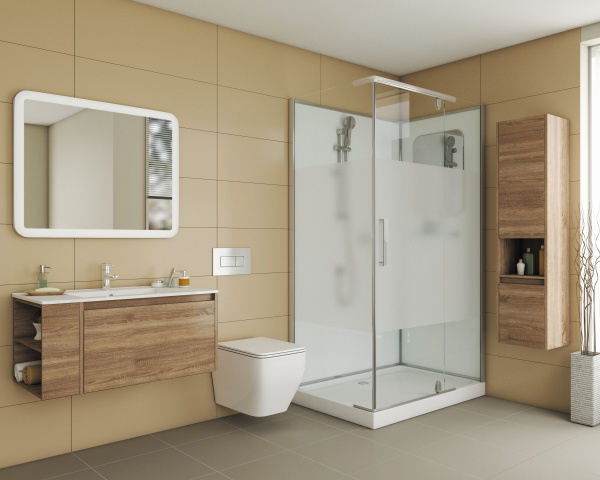 Душевая кабина (120х80) Grossman Classic GR172QR распашная, хром, прозрачный, матовый