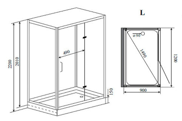 Душевая кабина Timo Premium PURO H-511L