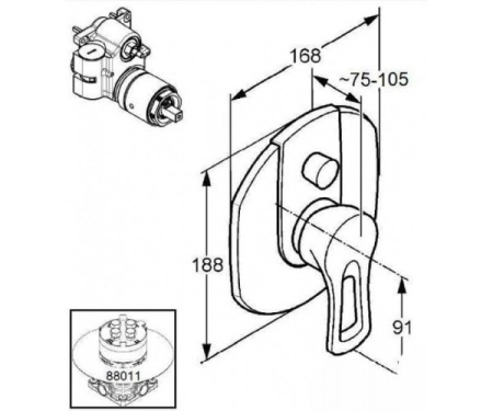 Смеситель для ванны KLUDI MX 336570562