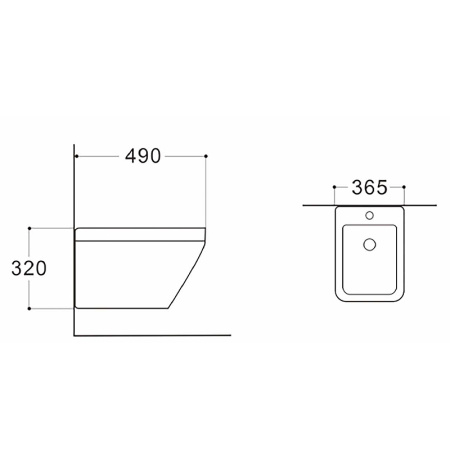 Биде подвесное Aquatek Лира AQ1055-00