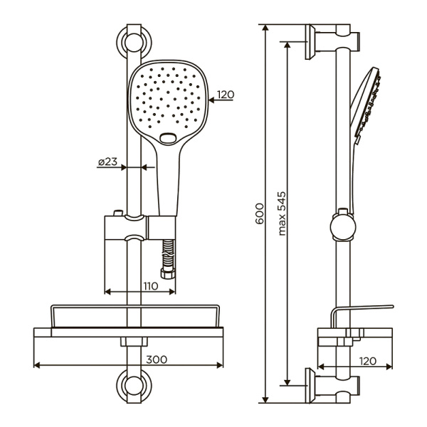 Набор смесителей 3 в 1 Dorff Prime D4094036