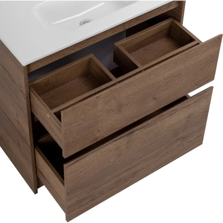 Тумба под раковину BelBagno Kraft 80 KRAFT39-800/390-2C-PIA-RT Rovere Tabacco