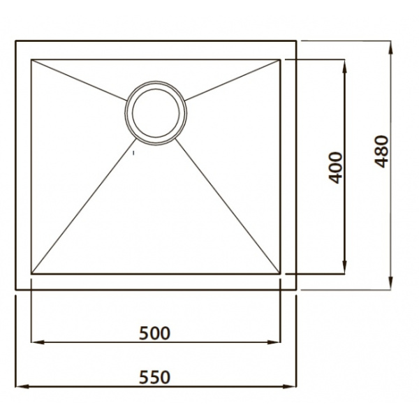 Кухонная мойка KAISER KSM нержавеющая сталь (KSM-5548)