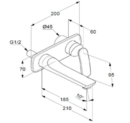 Смеситель для раковины Kludi Balance 522469175