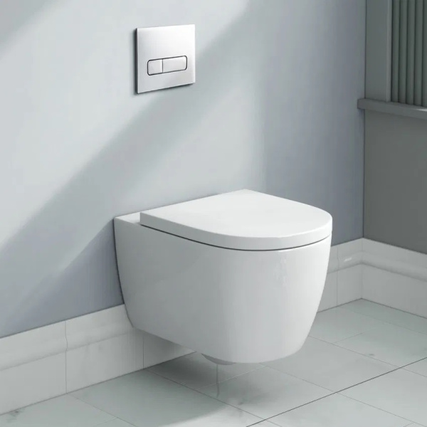 Унитаз подвесной безободковый с функцией биде  Serel Sapphire SP26BM