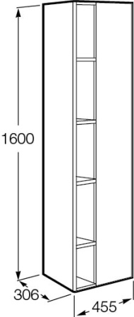 Пенал Roca Etna 857303806 белый глянец