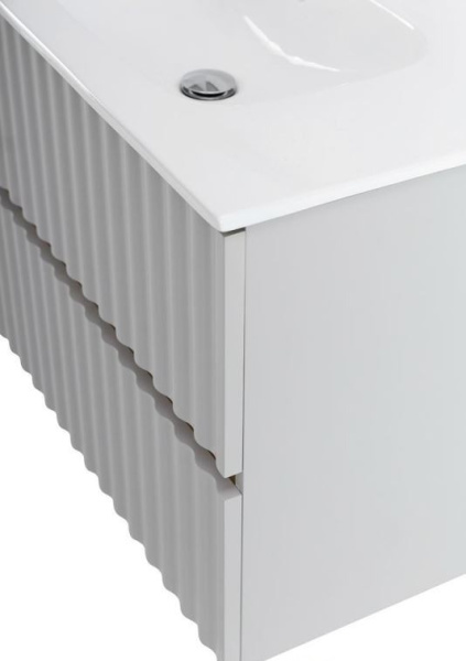 База под раковину Art&Max Еlegant AM-ELEGANT-800-2C-SO-GCM-LED Светло-серый матовый