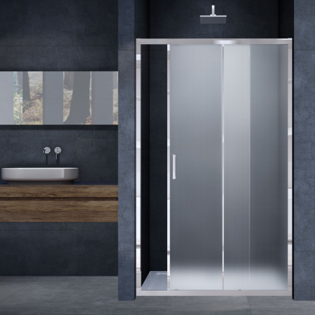 Душевая дверь Vincea Alpha VDS-3AL120MT, (120х190)  хром, стекло текстурное