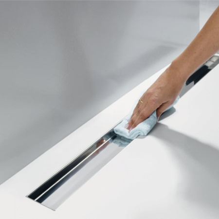 Накладная панель стеклянная 90 см Tece ТЕСЕdrainline 600992 черный