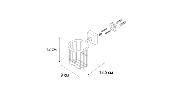 Держатель освежителя воздуха FIXSEN Kvadro FX-61314