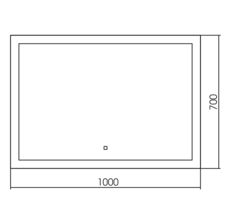 Зеркало (100х70) Silver Mirrors  Сарос ФР-00002185
