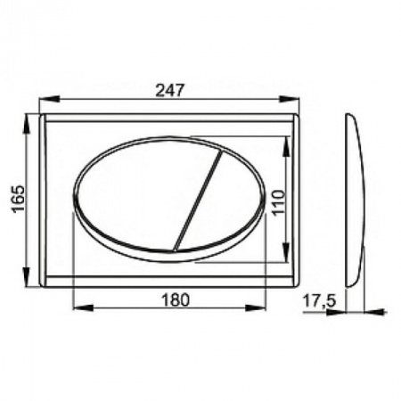 Клавиша смыва Alcaplast M72