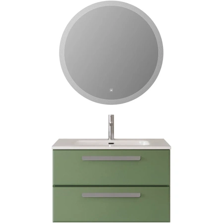 Тумба под раковину Cezares ECO-CER-N-800-2C-SO-PS-P Фисташковый Софт без ручек
