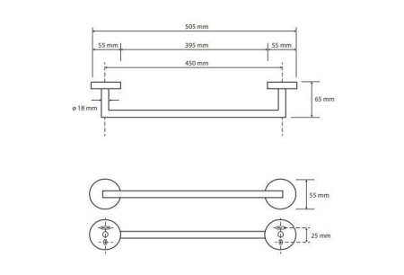 Полотенцедержатель Bemeta White 104204024