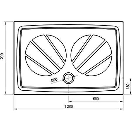 Душевой поддон Ravak Gigant Pro 120x70 XA03G101010
