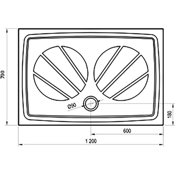 Душевой поддон Ravak Gigant Pro 120x70 XA03G101010