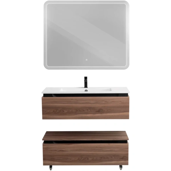 Тумба под раковину Cezares SLIDER-1000-1C-PI-NA-P орех дымчатый