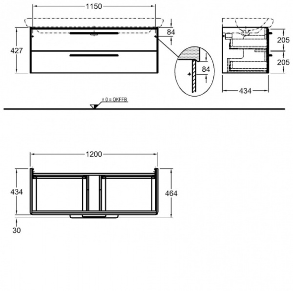 Тумба под раковину Keramag IT! 819130000