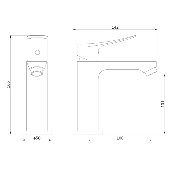 Смеситель для раковины Damixa RedBlu Apollo 220220000