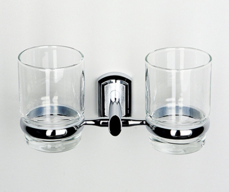 Стакан для зубных щеток двойной WasserKRAFT Oder K-3028DC