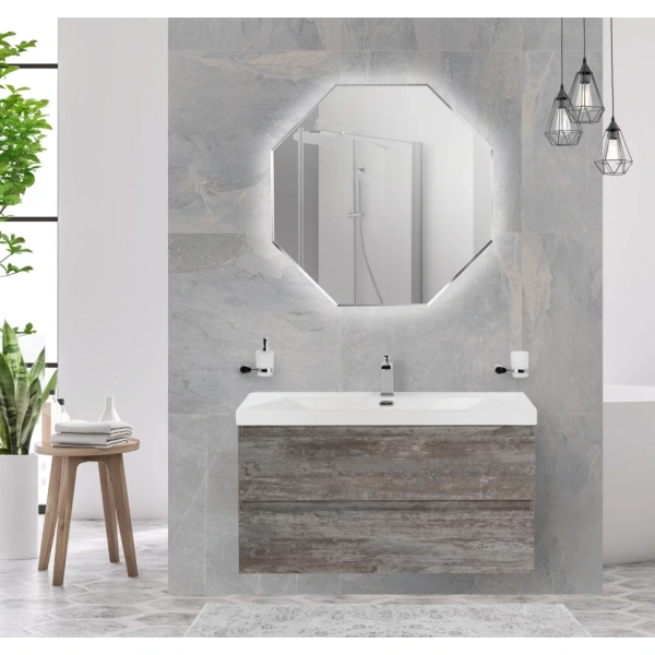 Тумба под раковину Cezares MOLVENO-80-2C-SO-LG Legno Grigio