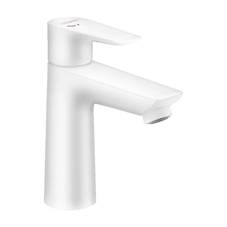 Смеситель для раковины с донным клапаном CoolStart Hansgrohe Talis E 71713700 белый матовый