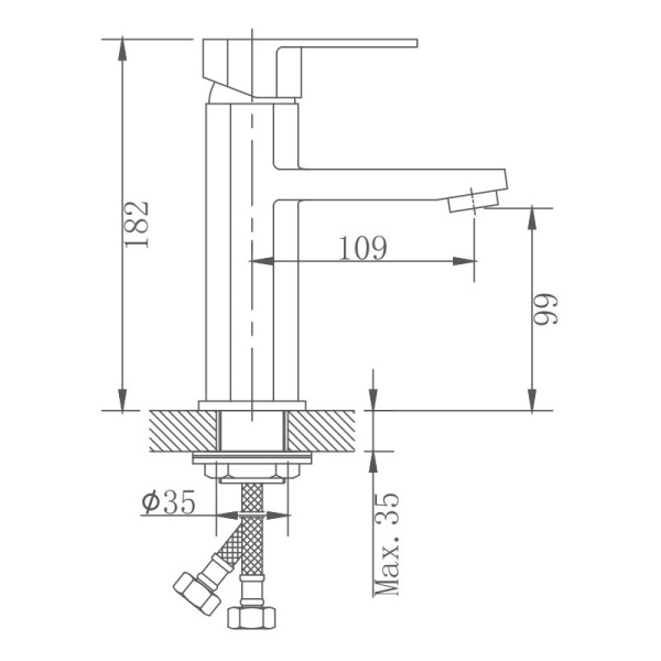 Смеситель для раковины Haiba HB10806 Смеситель для раковины Haiba HB10806