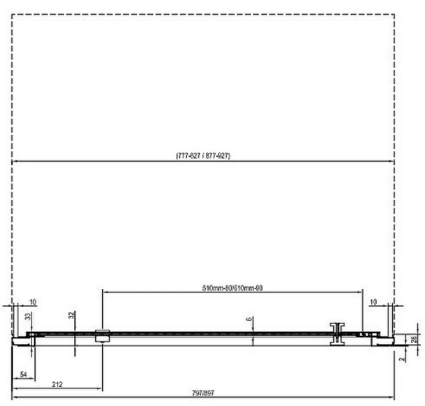Душевая дверь Ravak Nexty NDOP1-90 03O70U00Z1