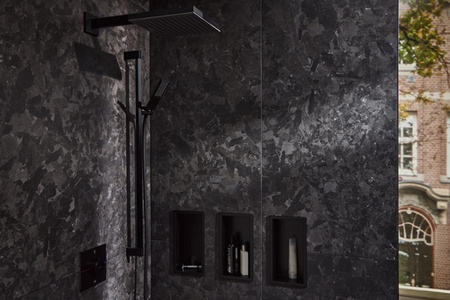 Душевой гарнитур Hansgrohe Pulsify E 1jet EcoSmart+ 24381670 черный матовый