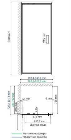 Душевой уголок (80х80) WasserKRAFT Salm 27I02