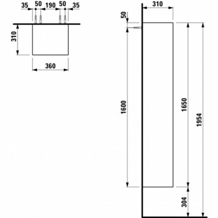 Пенал Laufen Palomba 4.0675.2.180.221.1