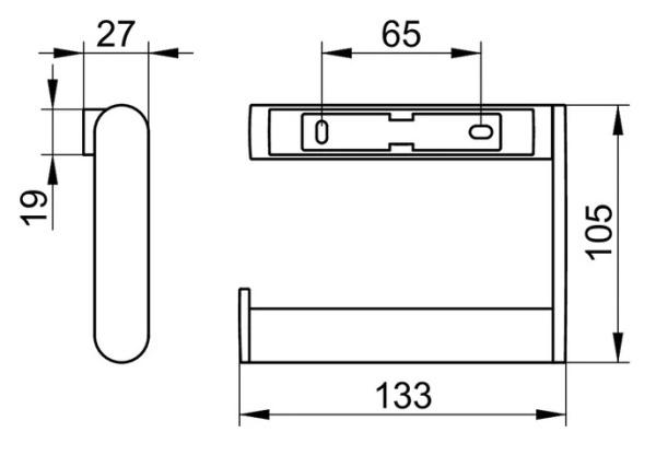 Держатель туалетной бумаги Keuco Plan 14962070000