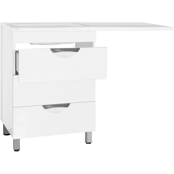 Тумба под стиральную машину напольная Style Line Жасмин 60 ЛС-00000644 белый