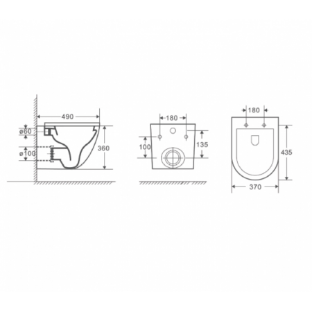 Комплект унитаза с инсталляцией D&K Matrix DS1392502