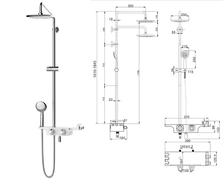 Душевая программа  Lemark Tropic (LM7008C)