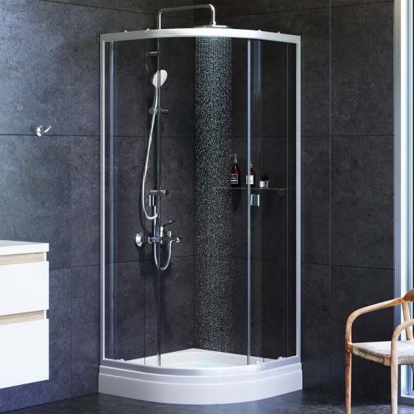 Душевой уголок (80х80) Am.Pm X-Joy Twin Slide W88G-205-080MT64