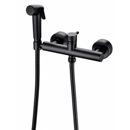 Смеситель с гигиеническим душем Bravat, черный (D9141BW-RUS)