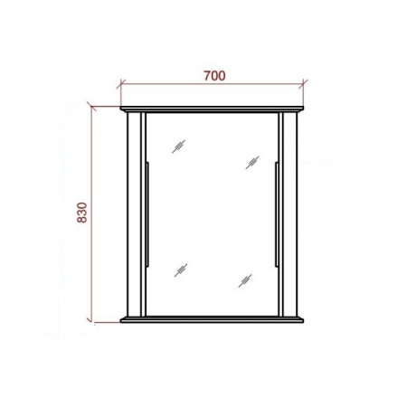 Зеркало Астра-Форм "Классик" 70