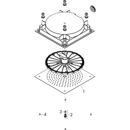 Верхний душ Hansgrohe Raindance Air 1 jet 26472000 хром