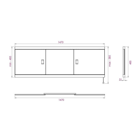 Экран под ванну Onika Монако 150 515014