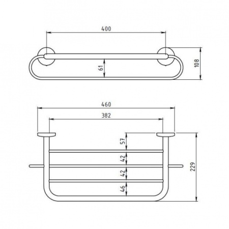 Полотенцедержатель Novaservis Metalia 6145.0