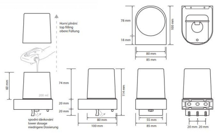 Настенный дозатор для жидкого мыла Bemeta Omega 104309322