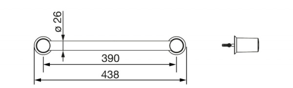 Опорная рукоятка Oras Optima 272005