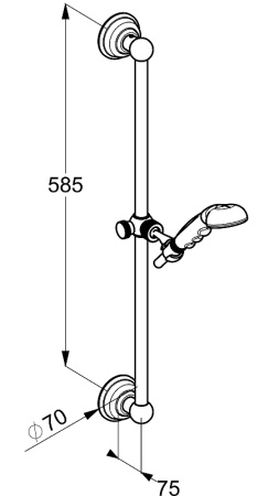 Душевой гарнитур Kludi Adlon/1926 2710305