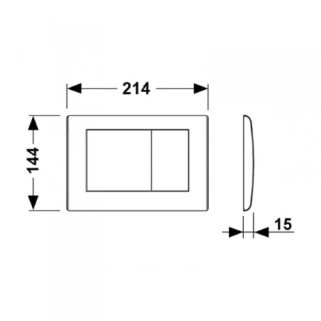 Кнопка смыва TECE Planus 9240322